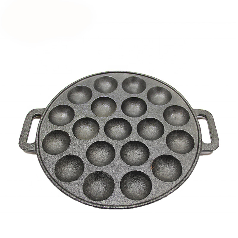 Cast iron fry pan with 19 holes egg pan Featured Image