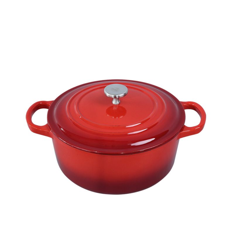 24cm cast iron enamel casserole (5)