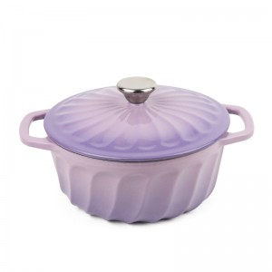 Factory outlet cast iron kitchen cooking casserole with enamel coating