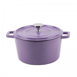 9.5 inch cast iron enamel cookware soup pot